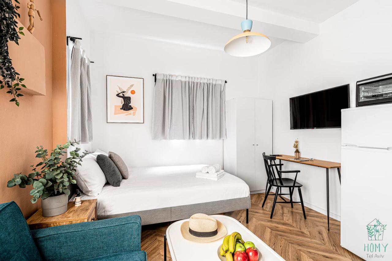 Stylish Studio Apartments On Dizengoff By Homy Tel Aviv Dış mekan fotoğraf